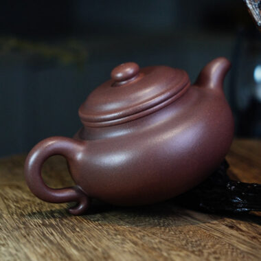 Full Handmade Yixing Zisha Teapot [Fanggu Pot] (Zi Ni – 360ml)