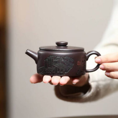 Yixing Zisha Teapot [Jiangnan Hanwa] (Chi Long Xue Sha – 150ml)