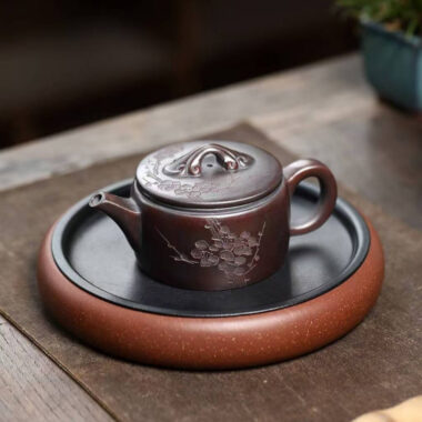 Yixing Zisha Teapot [Ruyi Hanwa] (High Temperature Zi Ni – 210ml)