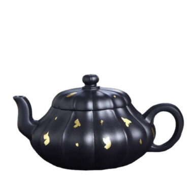 Full Handmade Yixing Zisha Teapot [Golden Yuru Pot] (ShI Huang – 280ml)
