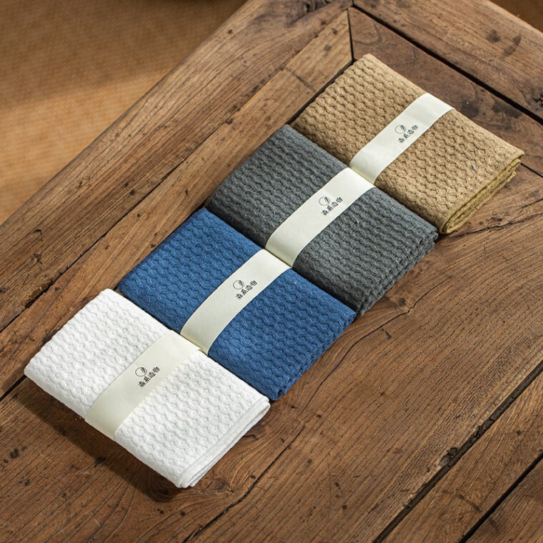 Chinese Style Zen Tea Towel [Zen Series] Wave Pattern