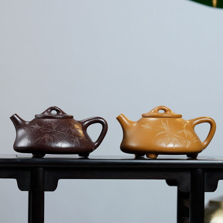 Yixing Zisha Teapot [Ziye Shi Piao] (Zi Ni/Huangjin Duan Ni – 120ml)