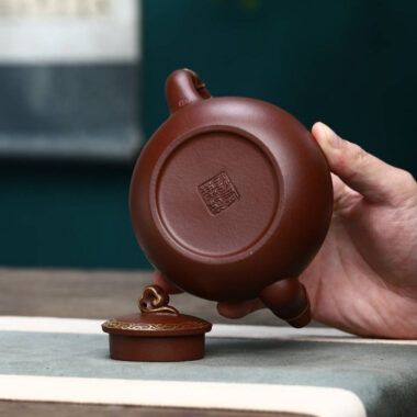 Full Handmade Yixing Zisha Teapot [Dragon Pot] (Di Cao Qing – 300ml)