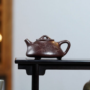 Yixing Zisha Teapot [Ziye Shi Piao] (Zi Ni/Huangjin Duan Ni – 120ml)