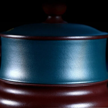 Yixing Zisha Tea Mug [Lotus] (Lu Ni / Zi Ni – 420ml)