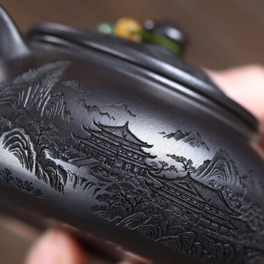 Yixing Zisha Teapot [Magnificent Landscapes] (Shi Huang – 250ml)