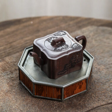 Full Handmade Yixing Zisha Teapot [Gao Peng Man Zuo] (Lao Zi Ni – 180ml)