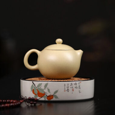 Yixing Zisha Teapot [Xishi Pot] (Bensan Lu Ni – 240ml)