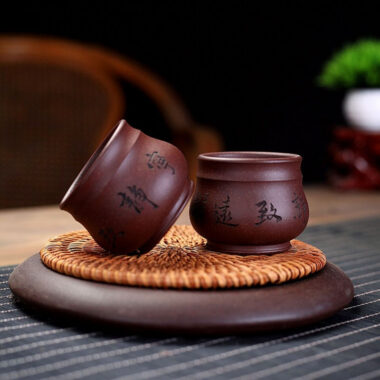 Yixing Zisha Tea Cup [Peaceful] (Zi Ni – 100ml)