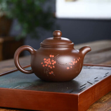 Full Handmade Yixing Zisha Teapot [Lotus Seed Pot] (Zi Ni – 290ml)