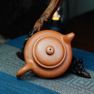 Full Handmade Yixing Zisha Teapot [Fanggu Pot] (Jiang Po Ni – 180ml)