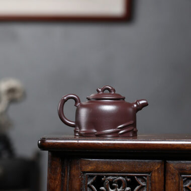 Yixing Zisha Teapot [Bamboo Section] (Zi Ni – 270ml)