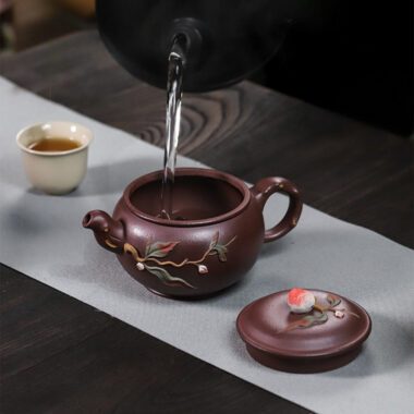 Full Handmade Yixing Zisha Teapot [Lucky & Healthy] (Zi Ni – 260ml)