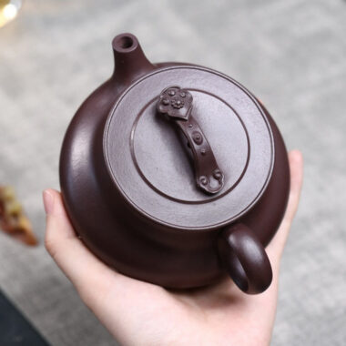 Full Handmade Yixing Zisha Teapot [Good Luck] (Lao Zi Ni – 320ml)