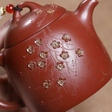 Yixing Zisha Teapot [Plum Blossom Qin Quan] (Dahongpao – 280ml)