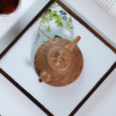 Yixing Zisha Teapot [Breeze Ziye Shi Piao] (Jiang Po Ni – 170ml / Zi Ni – 190ml)