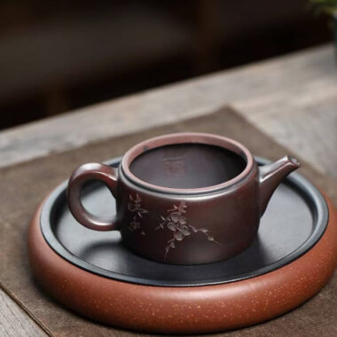 Yixing Zisha Teapot [Ruyi Hanwa] (High Temperature Zi Ni – 210ml)