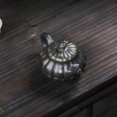 Full Handmade Yixing Zisha Teapot [Piao Hua Jin Ling] (Tian Qing Ni – 270ml)
