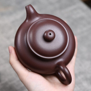 Full Handmade Yixing Zisha Teapot [Fanggu Pot] (Zi Ni – 270ml)