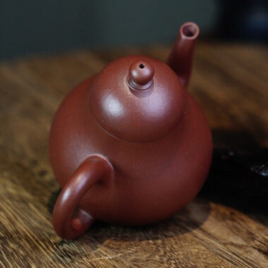 Full Handmade Yixing Zisha Teapot [Si Ting Pot] (Di Cao Qing – 120ml)