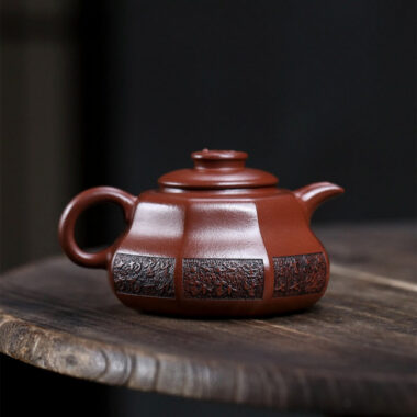 Full Handmade Yixing Zisha Teapot [Tai Chi] (Hong Pi Long – 330ml)