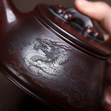 Yixing Zisha Teapot [Dragon Shi Piao] (Tie Xue Hong Sha – 320ml)