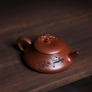 Full Handmade Yixing Zisha Teapot [Xiao Yao] (Zi Ni – 110ml)