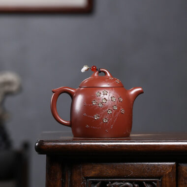 Yixing Zisha Teapot [Plum Blossom Qin Quan] (Dahongpao – 280ml)