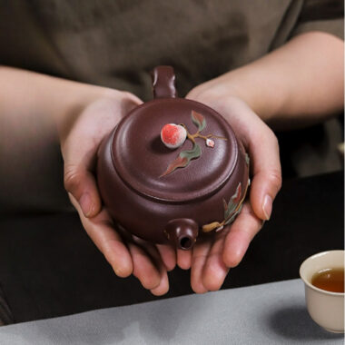 Full Handmade Yixing Zisha Teapot [Lucky & Healthy] (Zi Ni – 260ml)
