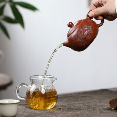 Yixing Zisha Teapot [Peony Xishi] (Dahongpao – 230ml)