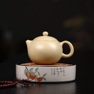 Yixing Zisha Teapot [Xishi Pot] (Bensan Lu Ni – 240ml)