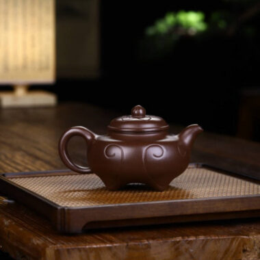 Full Handmade Yixing Zisha Teapot [Siji Ruyi Pot] (Zi Ni – 260ml)