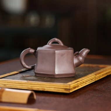 Yixing Zisha Teapot [Liufang Bamboo] (Zi Ni – 170ml)