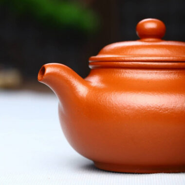 Full Handmade Yixing Zisha Teapot [Fanggu Pot] (Zhao Zhuang Zhu Ni – 160ml)