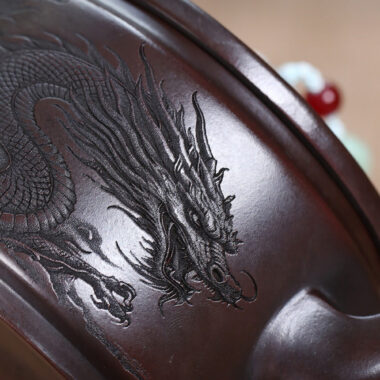 Yixing Zisha Teapot [Dragon Hanwa] (Gu Tong Wu Ni – 460ml)