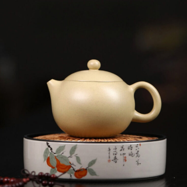 Yixing Zisha Teapot [Xishi Pot] (Bensan Lu Ni – 240ml)