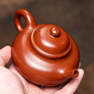 Full Handmade Yixing Zisha Teapot [Rong Tian Pot] (Dahongpao – 210ml)