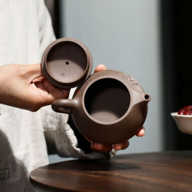 Yixing Zisha Teapot [Bamboo Shi Piao] (Qinghui Duan Ni – 200ml)