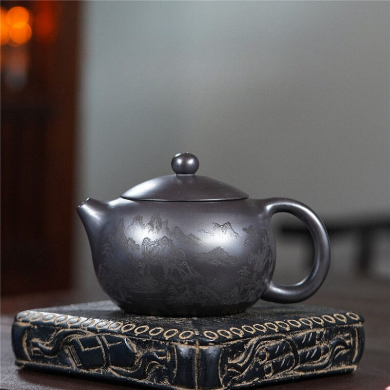 Yixing Zisha Teapot [Shanshui Xishi Pot] (Shi Huang – 400ml)