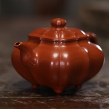 Full Handmade Yixing Zisha Teapot [Jin Nang Chuan Lu Pot] (Dahongpao – 190/280ml)