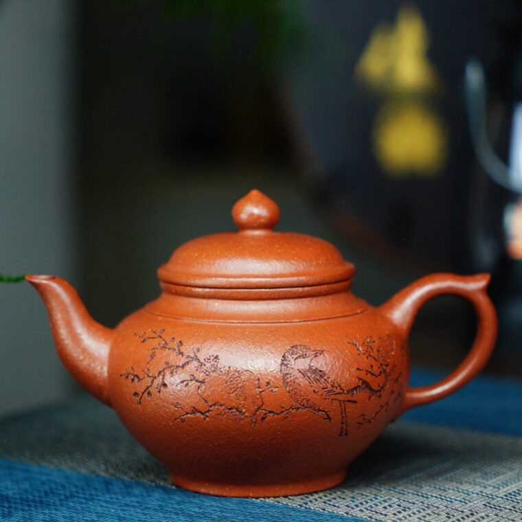 Full Handmade Yixing Zisha Teapot [Xiao Ying Pot] (Li Pi Zhu Ni – 230ml)