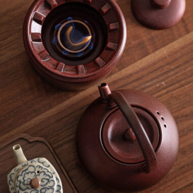 Retro Ceramic Direct Fire Teapot [Wang Yue Tiliang Pot] 800ml