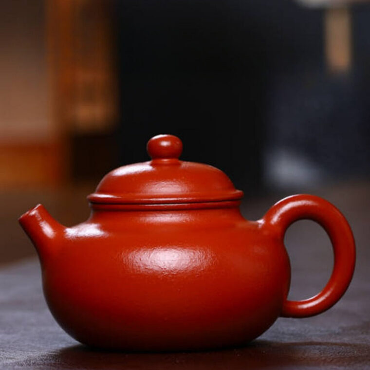 Full Handmade Yixing Zisha Teapot [Rong Tian Pot] (Xiao Mei Yao Zhu Ni – 200ml)