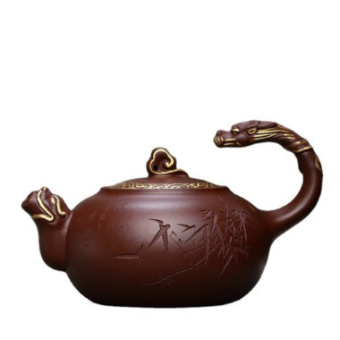 Full Handmade Yixing Zisha Teapot [Dragon Pot] (Di Cao Qing – 300ml)