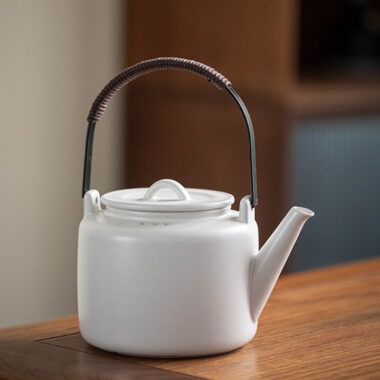 Retro Ceramic Direct Fire Teapot [Tiliang Han Yun Pot] 700ml