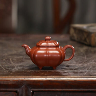 Full Handmade Yixing Zisha Teapot [Jin Nang Chuan Lu Pot] (Dahongpao – 190/280ml)