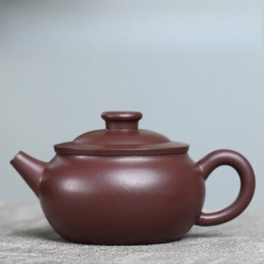 Full Handmade Yixing Zisha Teapot [Rich & Prosperity Pot] (Zi Ni – 180ml)