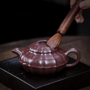 Full Handmade Yixing Zisha Teapot [Qing Yuan] (Zi Ni – 200ml)