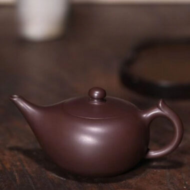 Full Handmade Yixing Zisha Teapot [Shen Deng Yandou Pot] (Zi Ni – 125/170ml)