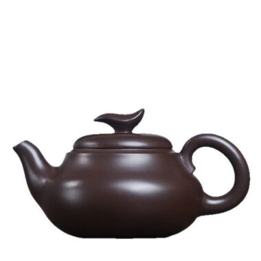 Full Handmade Yixing Zisha Teapot [Leap Pot] (Lao Zi Ni – 320ml)